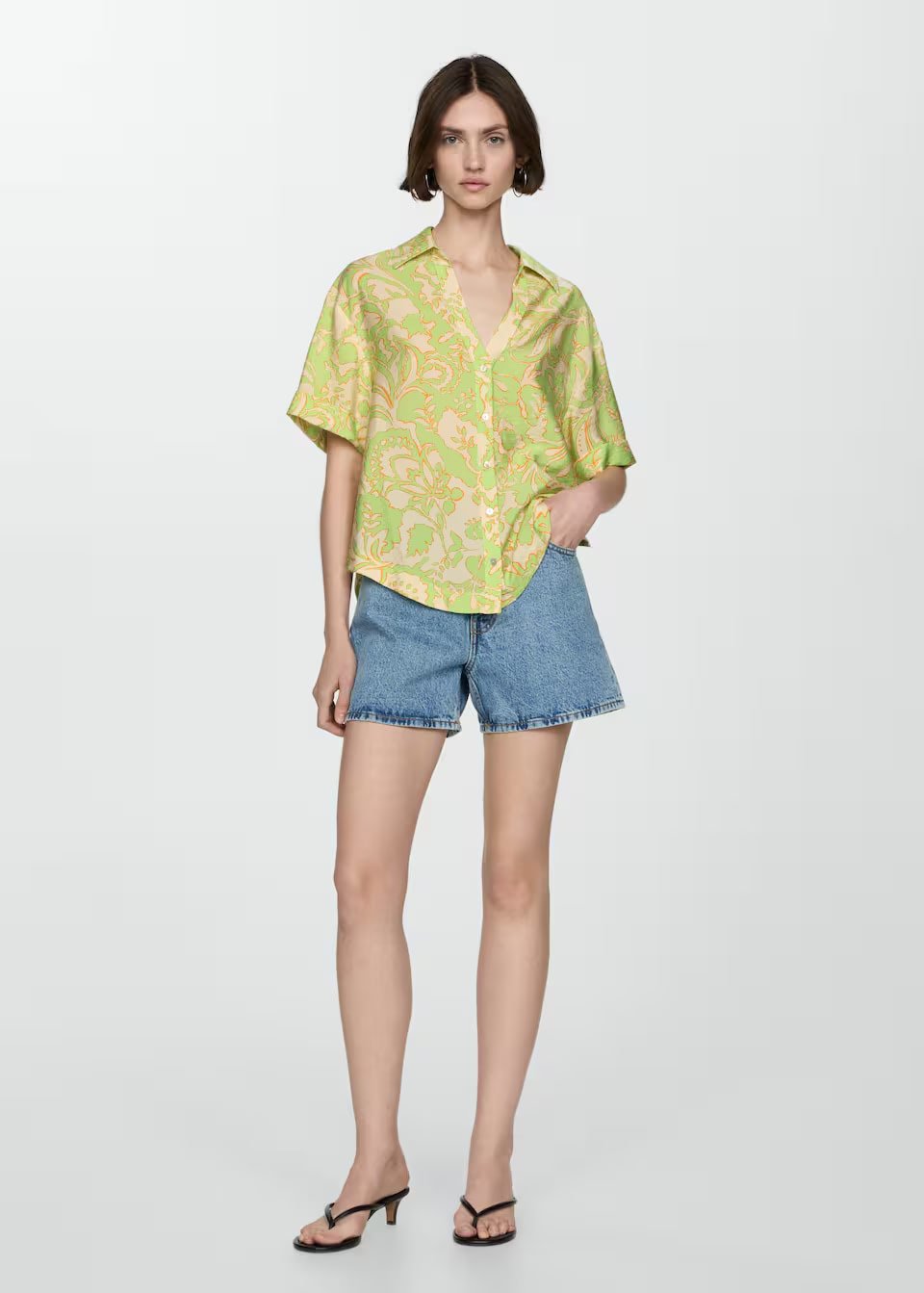 Chest-pocket check shirt
