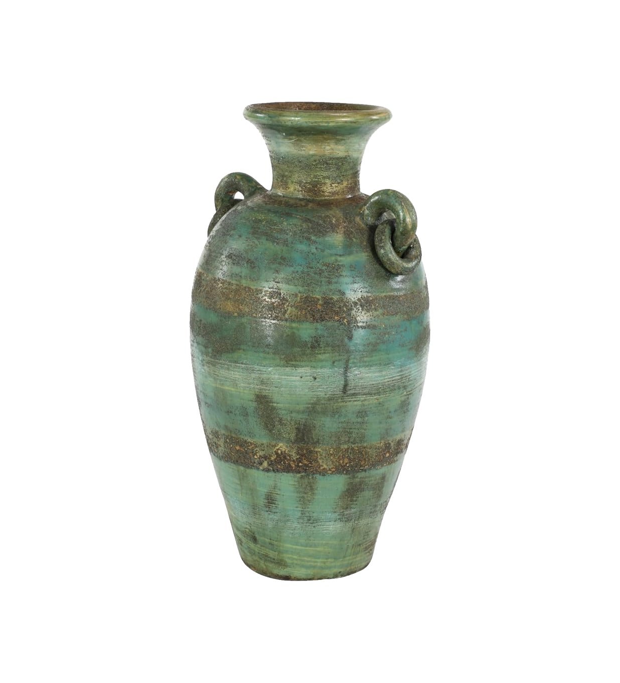 Deco 79 Ceramic Decorative Vase Distressed Centerpiece Vase